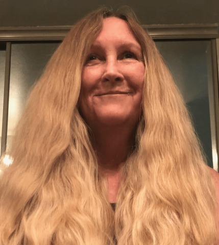 Carol one month after last chemo infusion
